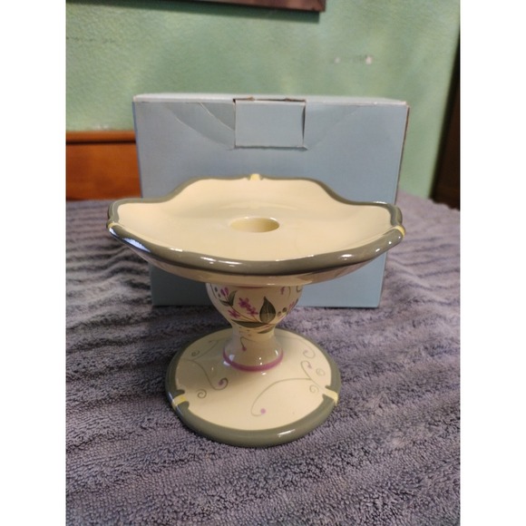 PartyLite Garden Lites Taper Ball Candle Holder Ceramic P8094 Home Decor - Picture 2 of 7